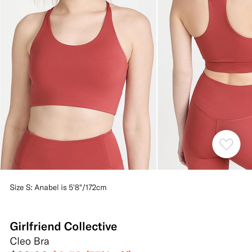 COPY - BRAND NEW WITH TAGS GIRLFRIEND COLLECTIVE CLEO BRA